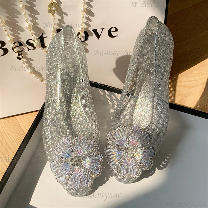 Jelly Sandal Women - Nieuwe Crystal Jelly Schoenen Sprankelende Diamant