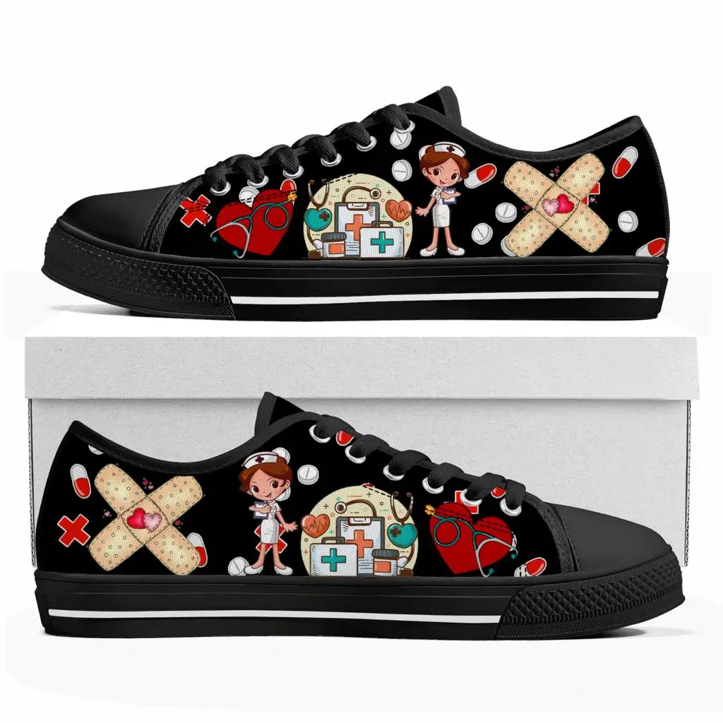 Women'S Shoes Nursing - Leuke cartoon verpleegster arts medische lage