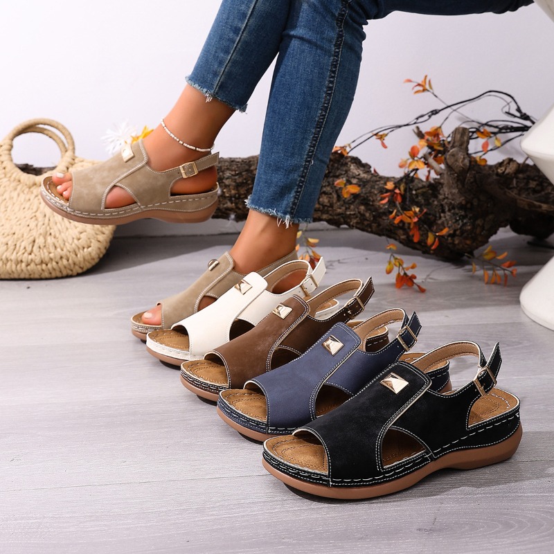 Women'S Shoes For Bunions - Dames Plus Size Brede pasvorm Sandalen