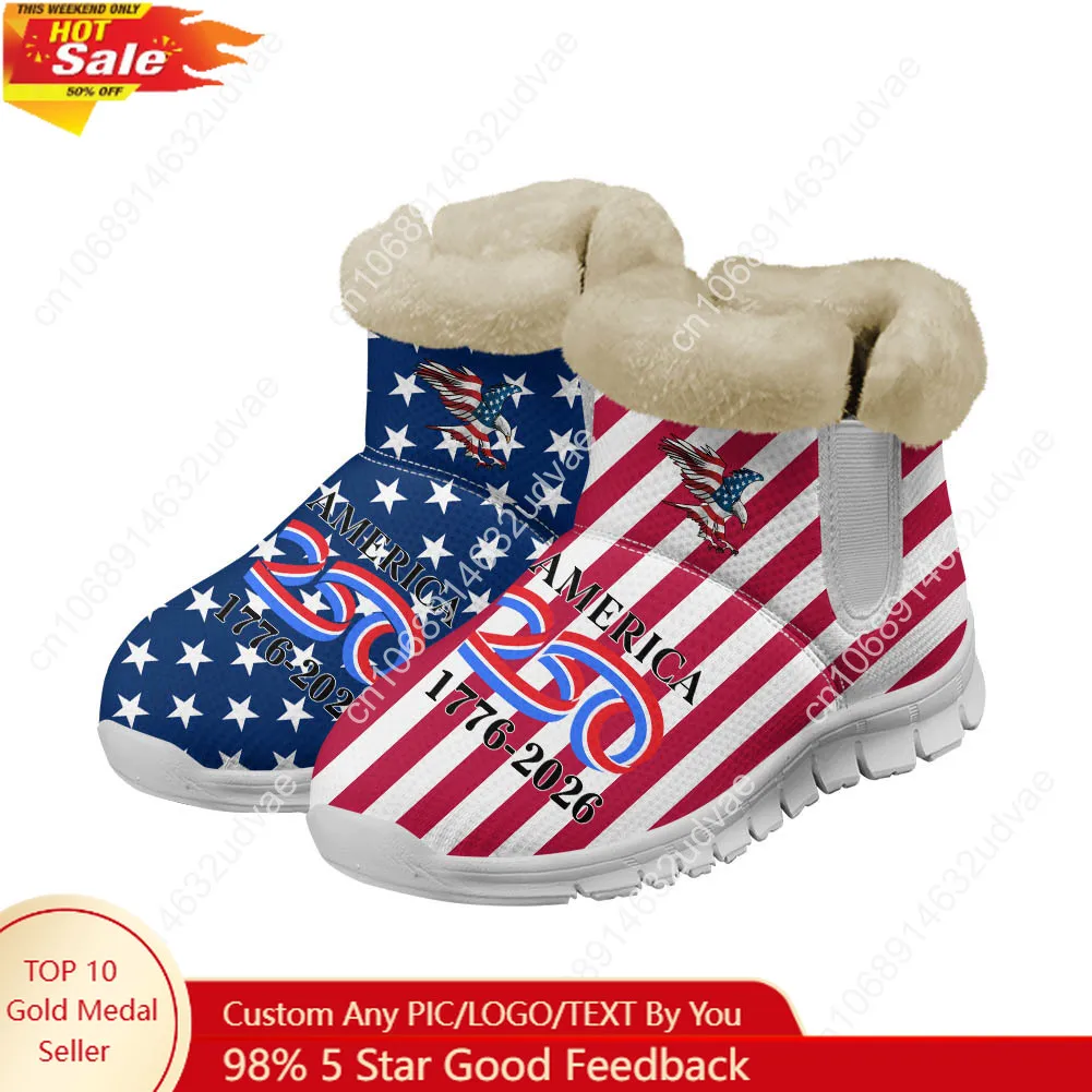 Women'S Shoes Casual Sneakers - Amerika 250e verjaardag 1776-2026 Pluche schoenen