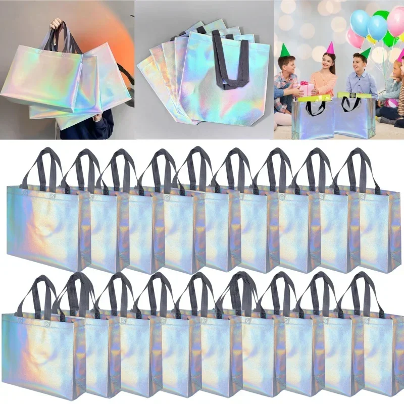 Women'S Shoes Back To School - 10/20PCS Holografische Non-woven Tote Bag Laser