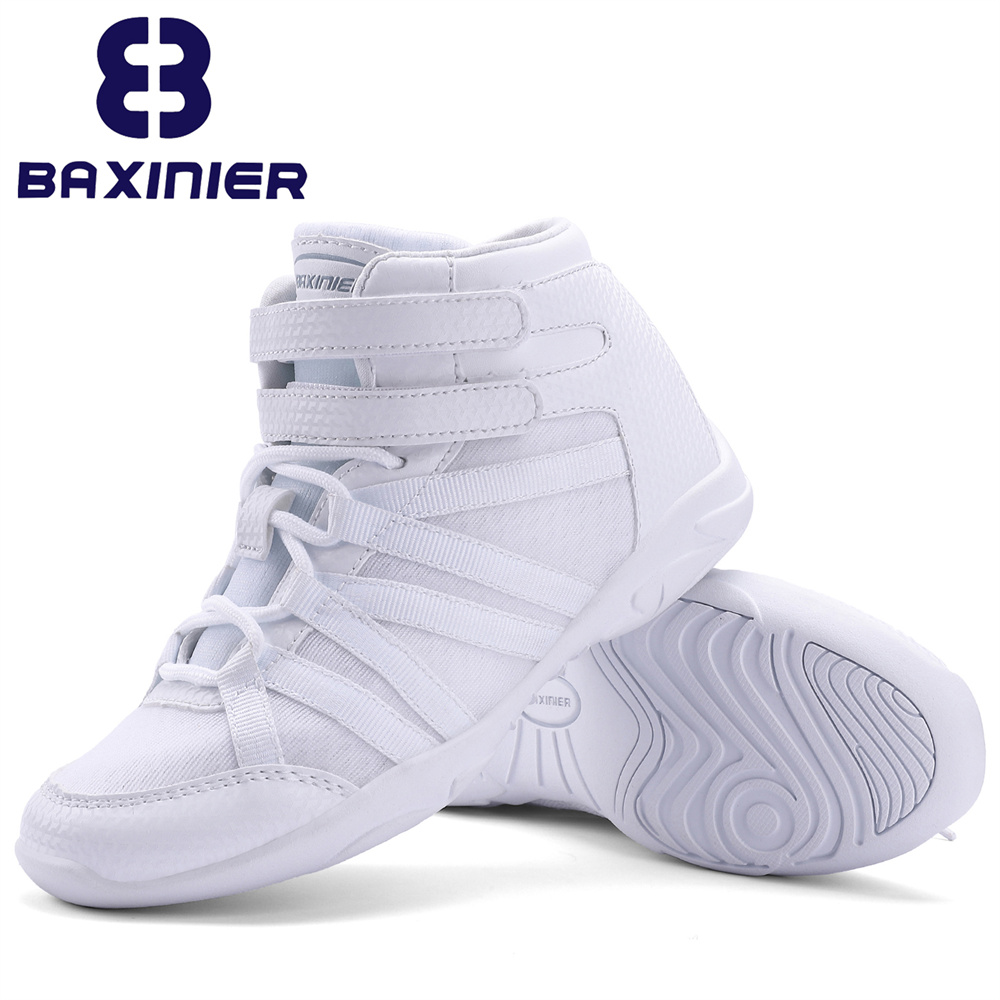 Women'S Shoes Hey Dude - BAXINIER Meisjes Witte Hoge Top Cheerleading