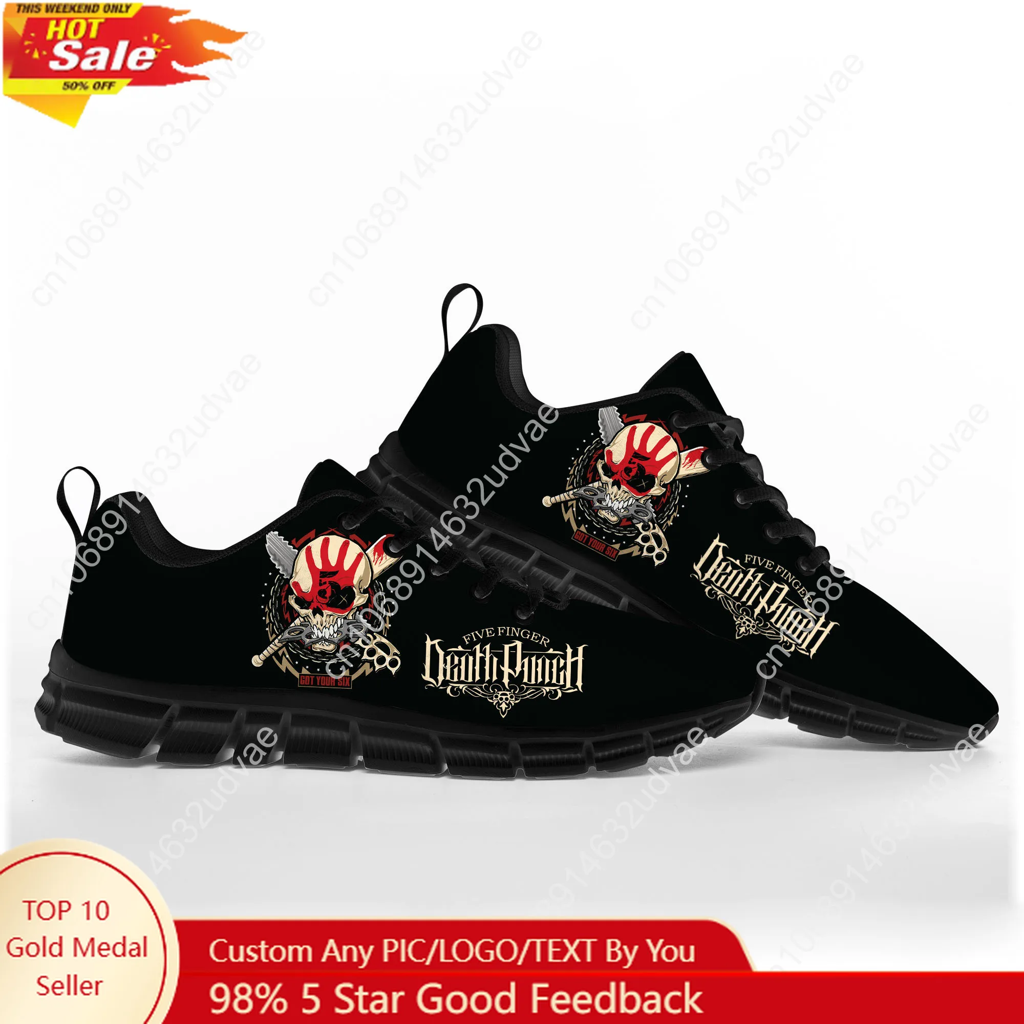 Women'S Shoes Casual Sneakers - Five Finger Death Punch Sportschoenen Heren