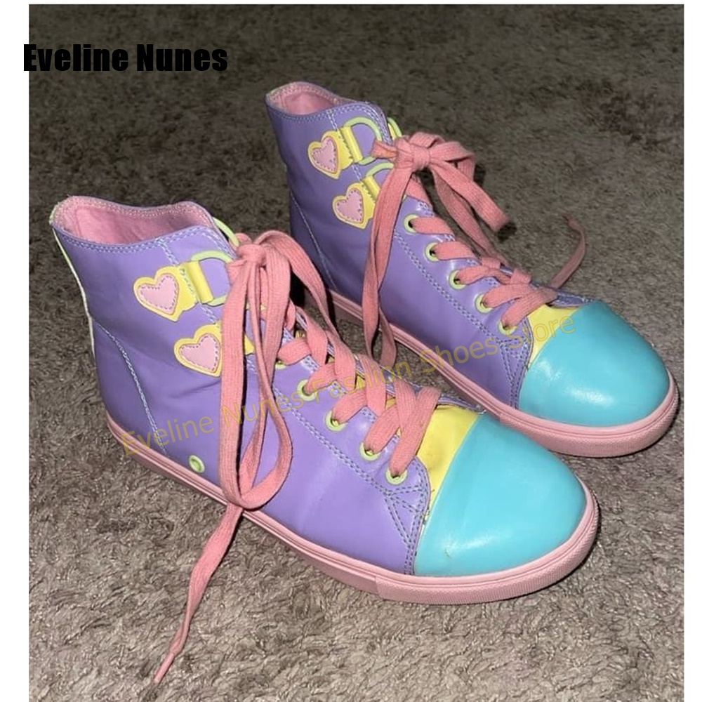 Women'S Shoes Casual Sneakers - Y2K Meisjes Sweet High Top Sneakers