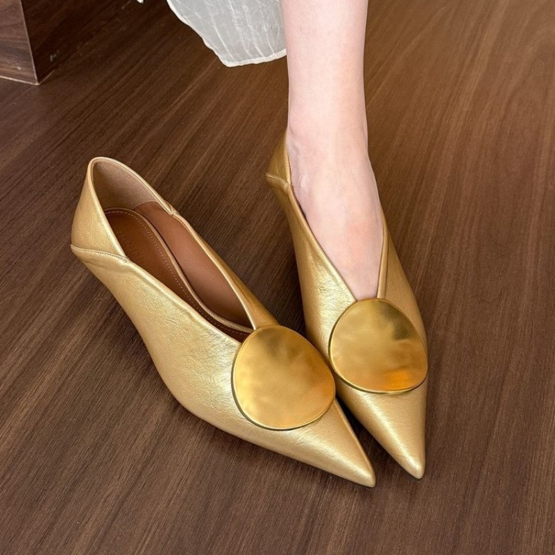 Women Shoes Heels - 2025 Lente Zomer Puntschoen Schoeisel Slip