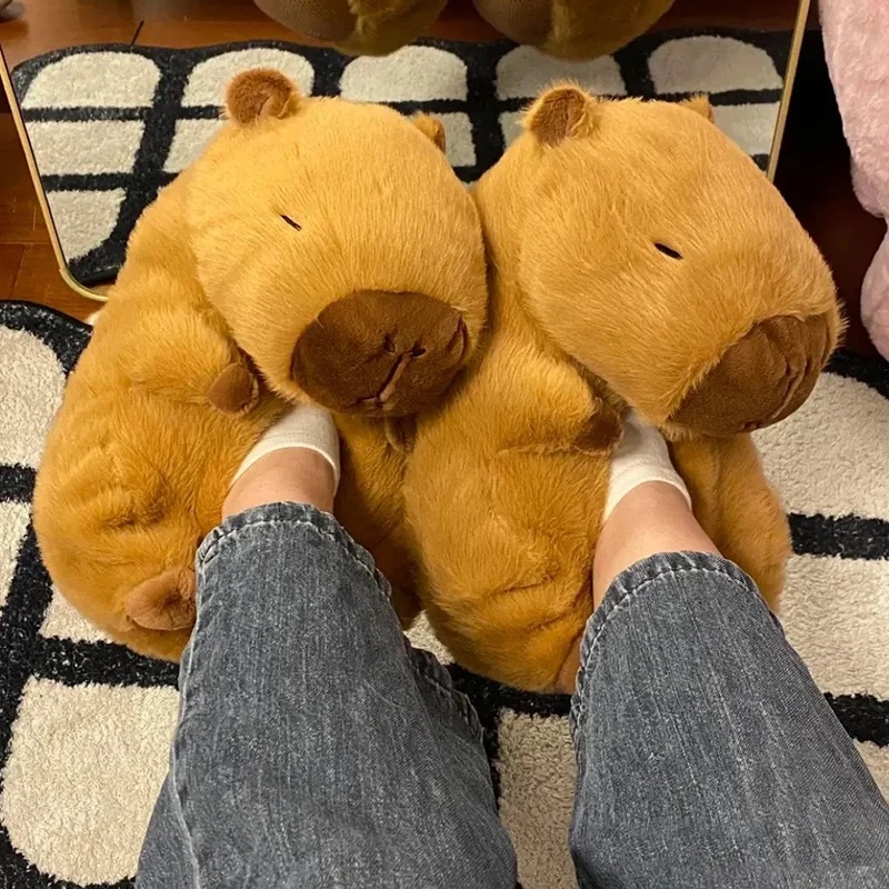 Women Shoes Winter - Nieuwigheid capibara pantoffels unisex dierenslippers schoenen