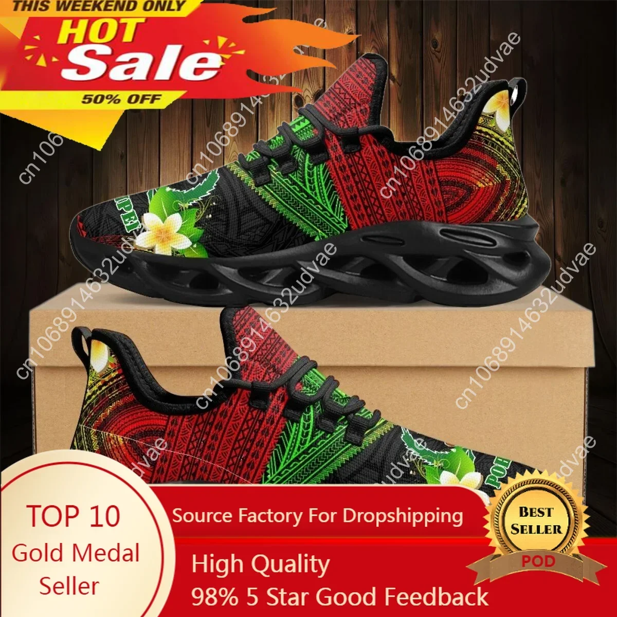 Women'S Shoes Casual Sneakers - Polynesische Pohnpei Plumeria Design dameskussen mesh