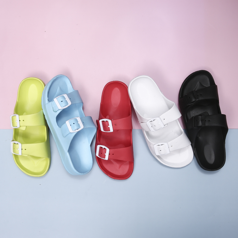 Women'S Shoes For Flat Feet - Huispantoffels Lichtgewicht verstelbare EVA-sandalen met dubbele