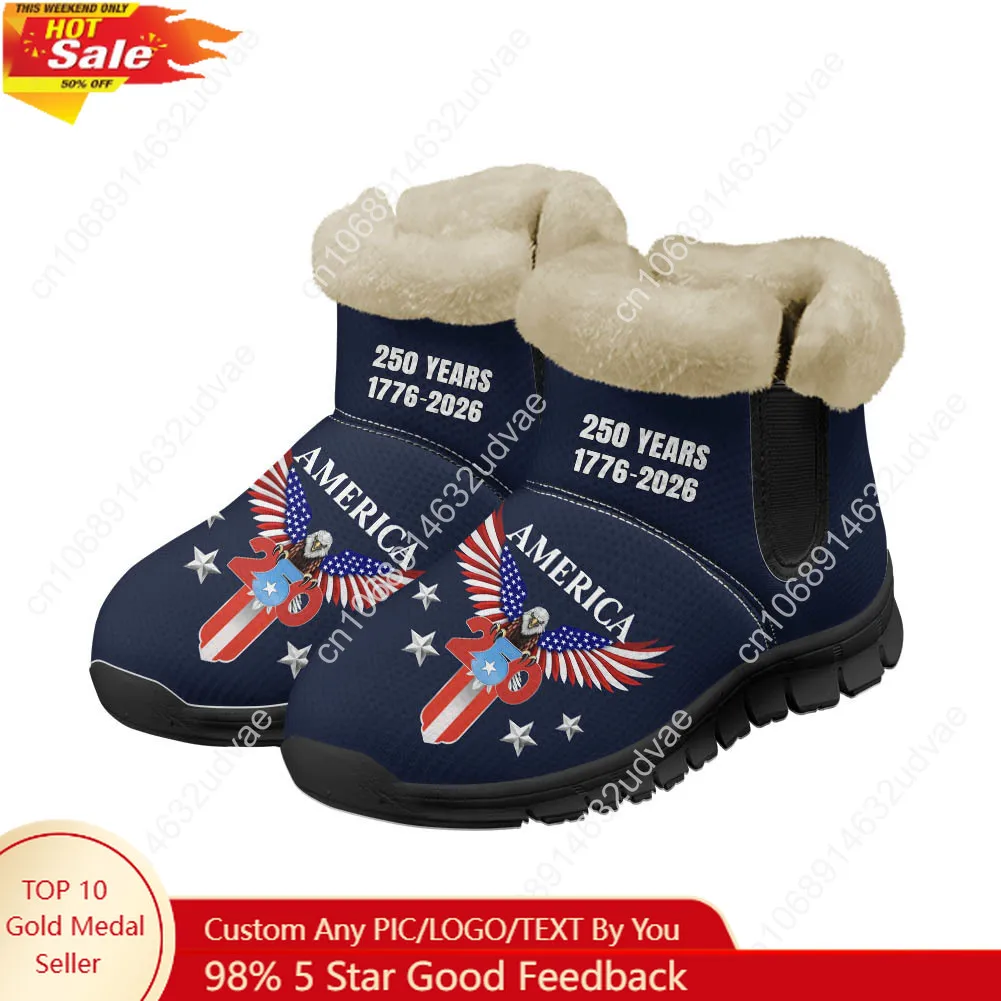 Women'S Shoes Casual Sneakers - Amerika 250e verjaardag 1776-2026 Pluche schoenen