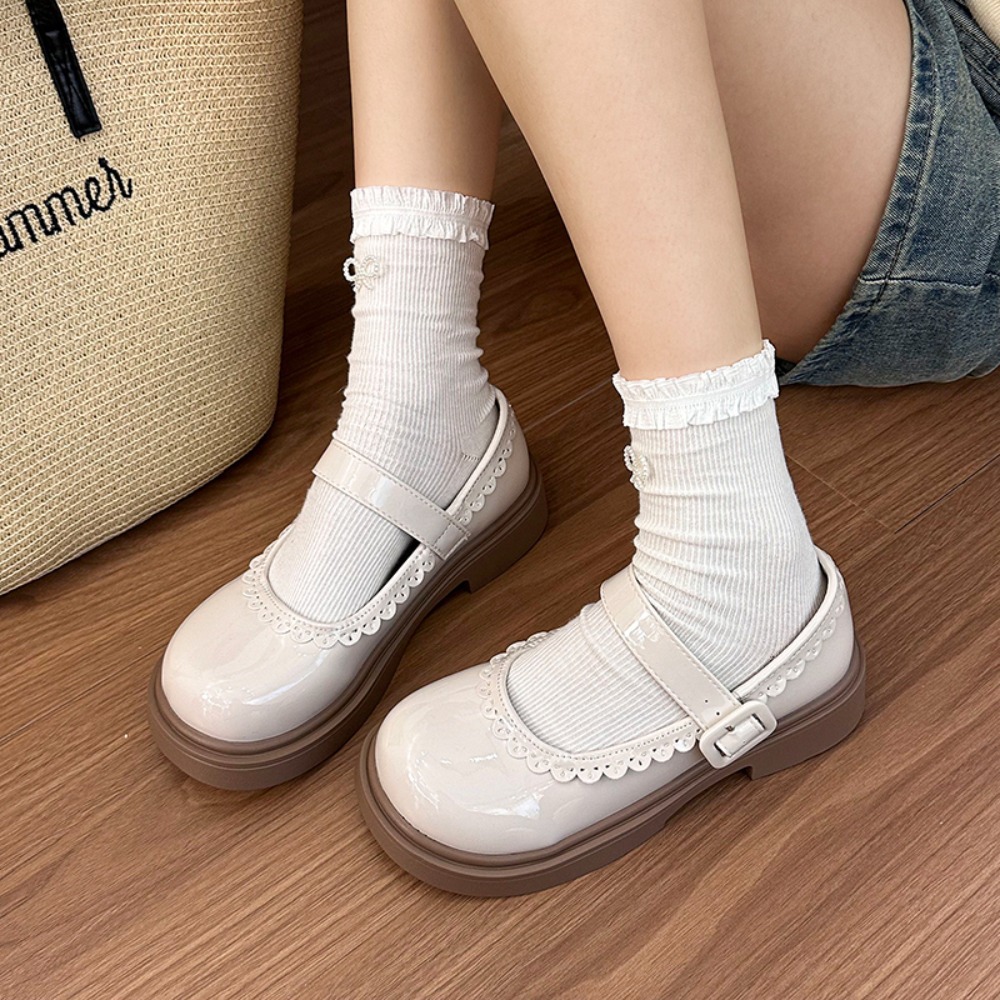 Women'S Shoes Back To School - 2026 Nieuwe Meisjesschoenen Prinses Zoet Zwart