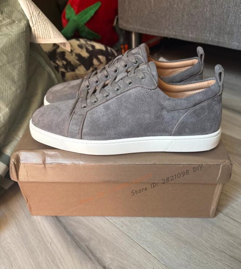 Women'S Shoes Hey Dude - Beknopte grijze suède veterschoenen unisex heren