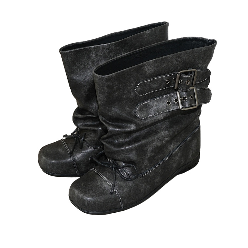 Women'S Shoes Chelsea - Flats Dames Enkellaarsjes Modeontwerper Punk Laarzen