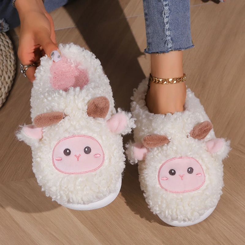 Women Shoes Winter - Winter Mooie Kleine Schapen Slippers Voor