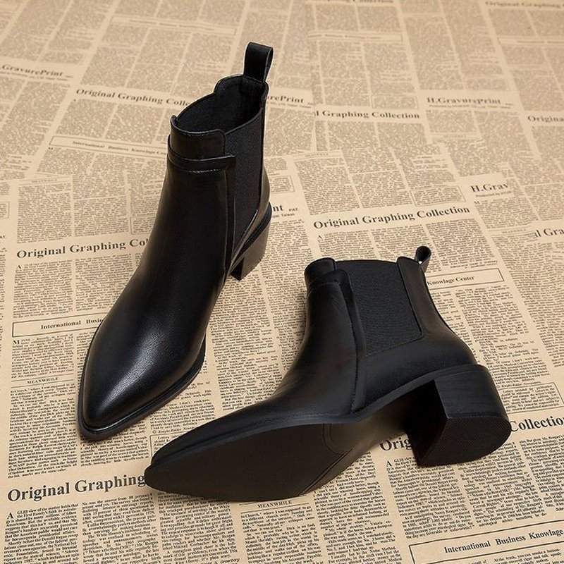 Women'S Shoes Chelsea - Dames winter fleece gevoerde Chelsea boots