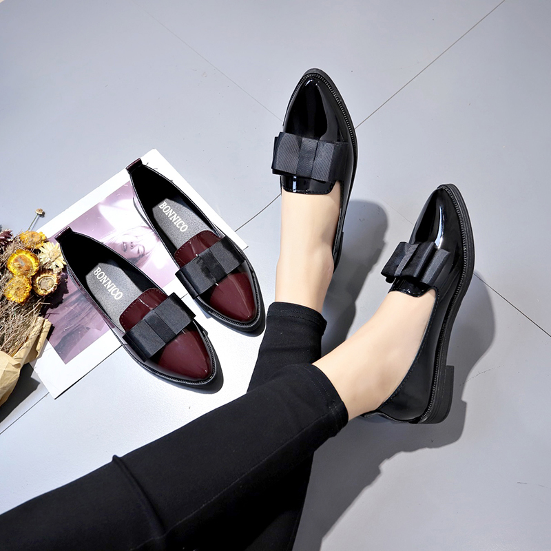 Zwart/wijnrood lakleer instapp - Women Shoes Heels recensie en prijs