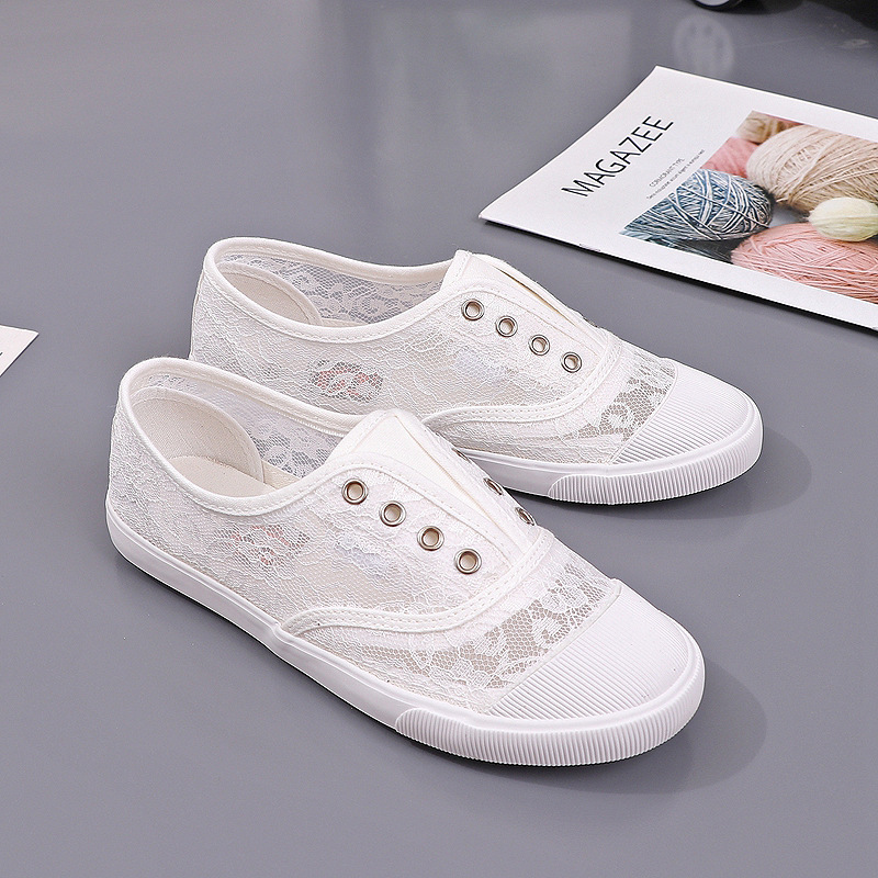 Dames kanten holle canvas flat - Women'S Shoes Hey Dude recensie en prijs