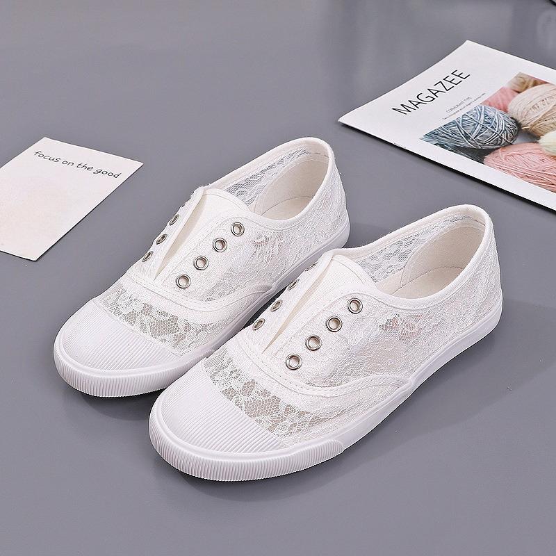 Dames kanten holle canvas flat - Women'S Shoes Hey Dude recensie en prijs