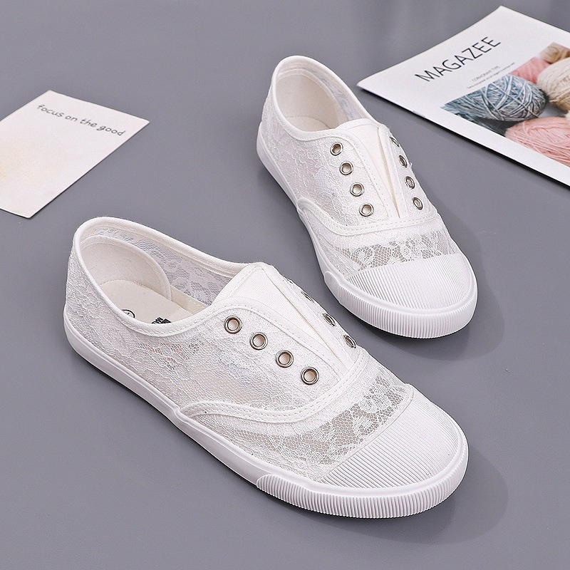 Dames kanten holle canvas flat - Women'S Shoes Hey Dude recensie en prijs