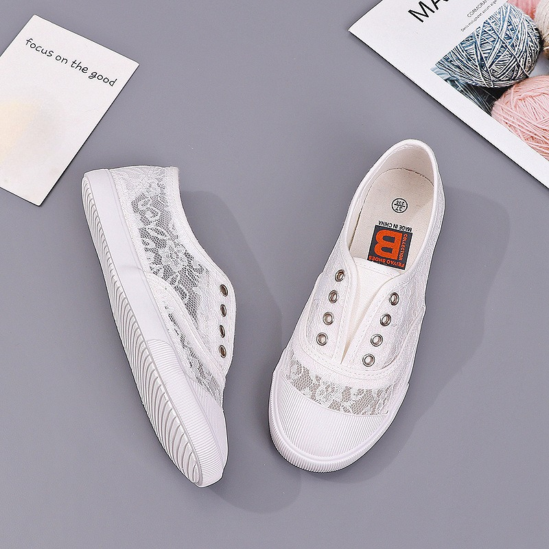 Dames kanten holle canvas flat - Women'S Shoes Hey Dude recensie en prijs