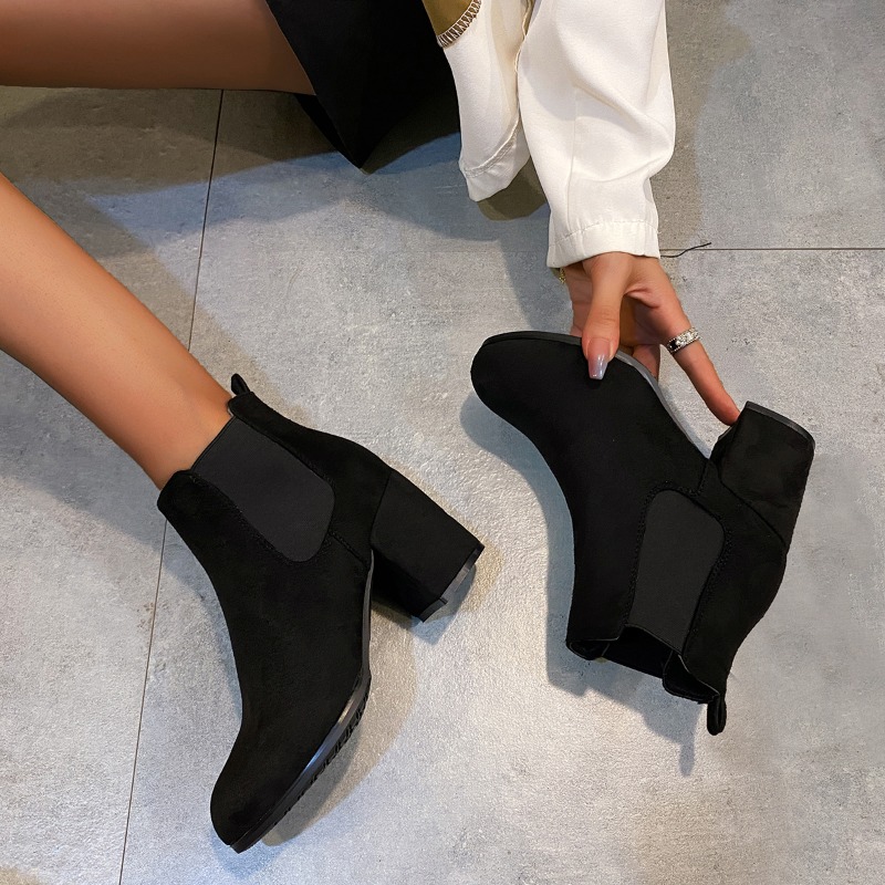 Dames enkellaarzen Zwart kunst - Women'S Shoes Chelsea recensie en prijs
