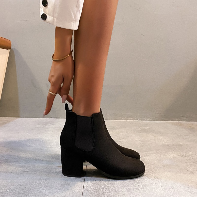 Dames enkellaarzen Zwart kunst - Women'S Shoes Chelsea recensie en prijs