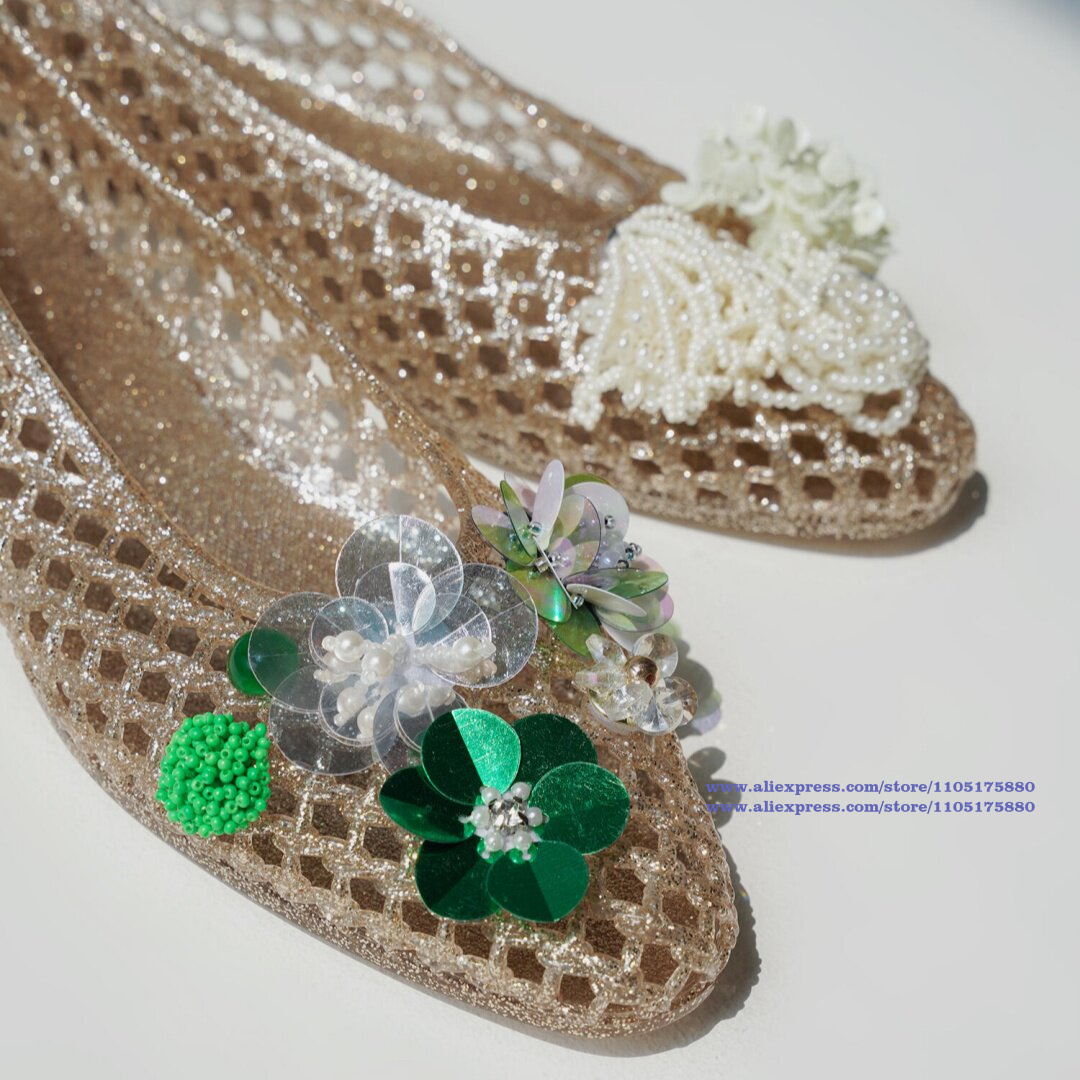 Glimmende gouden holle jelly f - Jelly Sandal Women recensie en prijs