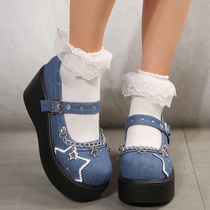 Metalen Ketting Platform Schoe - Women'S Shoes Back To School recensie en prijs