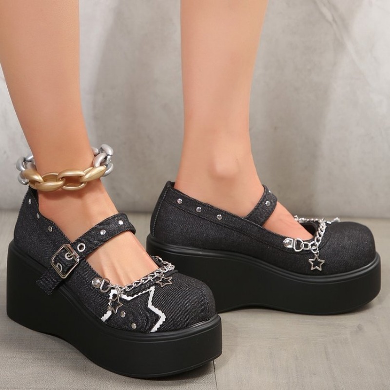 Metalen Ketting Platform Schoe - Women'S Shoes Back To School recensie en prijs