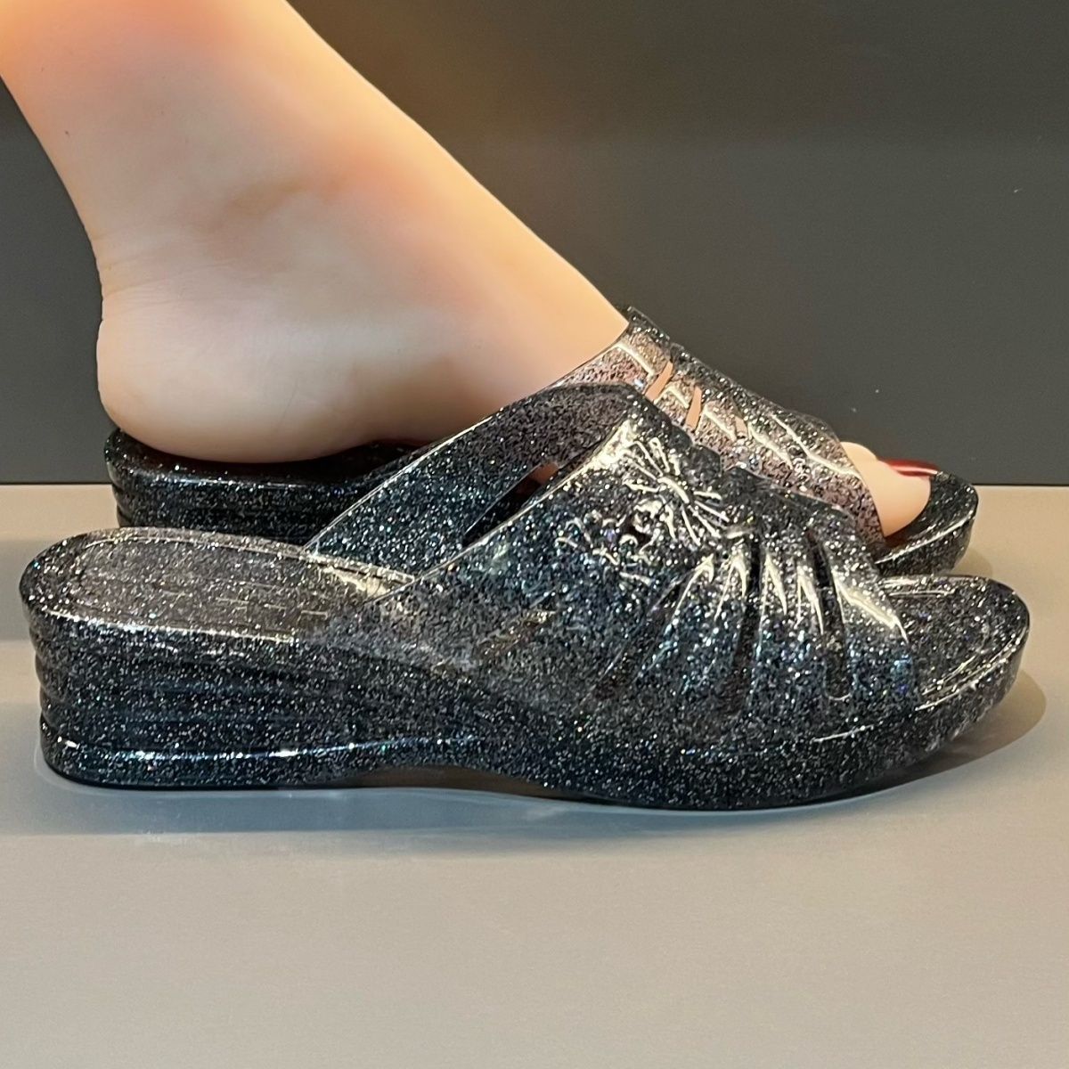 WFashion Paarse Glitter Jelly  - Jelly Sandal Women recensie en prijs