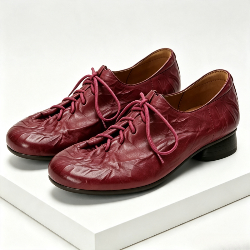 Elegante rode lederen damesloa - Women Shoes Winter recensie en prijs