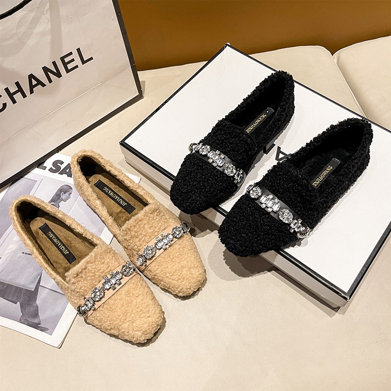 Pluche loafers met zachte zole - Women Shoes Winter recensie en prijs