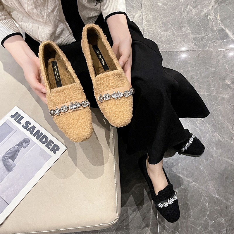 Pluche loafers met zachte zole - Women Shoes Winter recensie en prijs