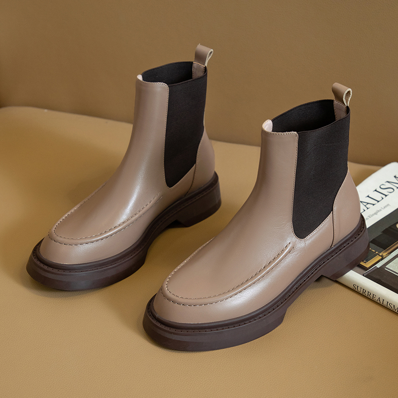 Hot lederen dameslaarzen Retro - Women'S Shoes Chelsea recensie en prijs