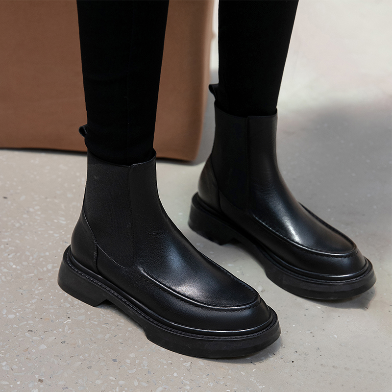 Hot lederen dameslaarzen Retro - Women'S Shoes Chelsea recensie en prijs